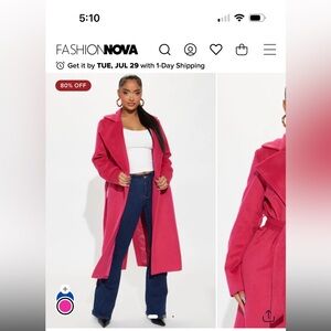 Fashion Nova Coat Very Cute